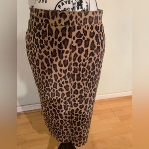 Size 40 Dolce  & Gabbana suede animal print skirt